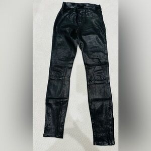 JBrand Black Lamb Skin Leather Size 25